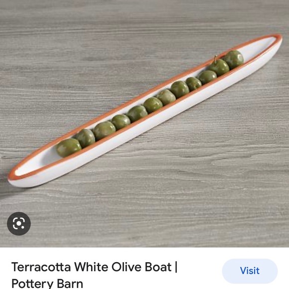 2 Pottery Barn olive boats 🦋HP🦋 - Picture 1 of 2